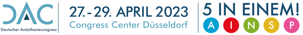 DAC 2023 - Deutscher Ansthesiecongress - 27.- 29. April 2023